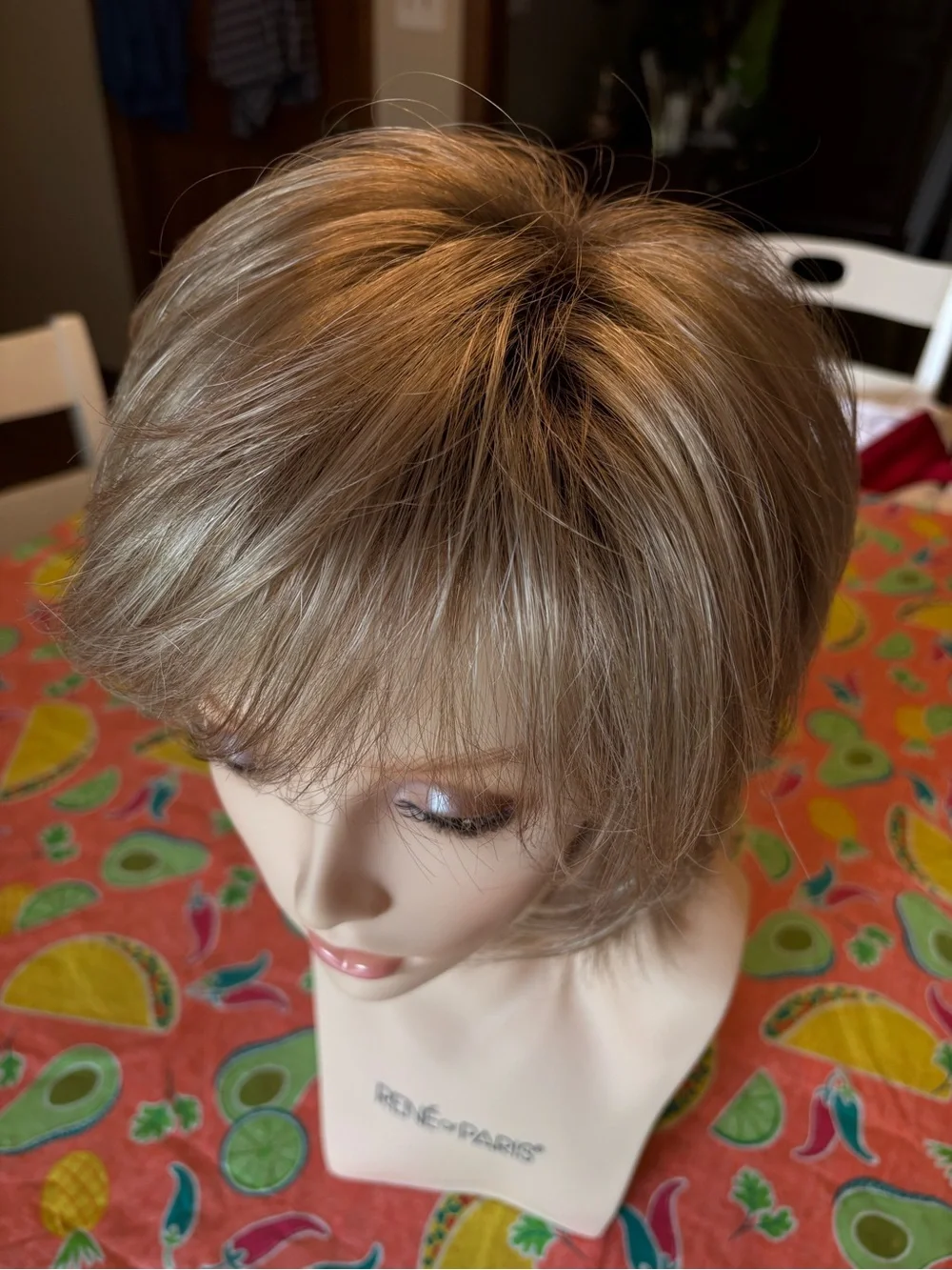 René of Paris Short Layered Wig in blonde